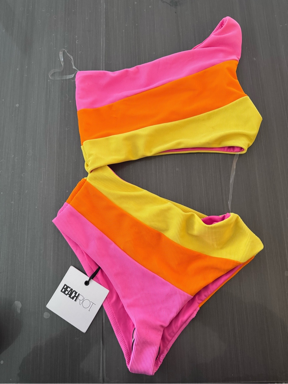 Beach Riot - Joyce Soleil Ribbed Colorblock One Piece Bathing suit - Picture 2 of 5